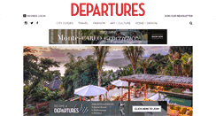 Desktop Screenshot of departures.com